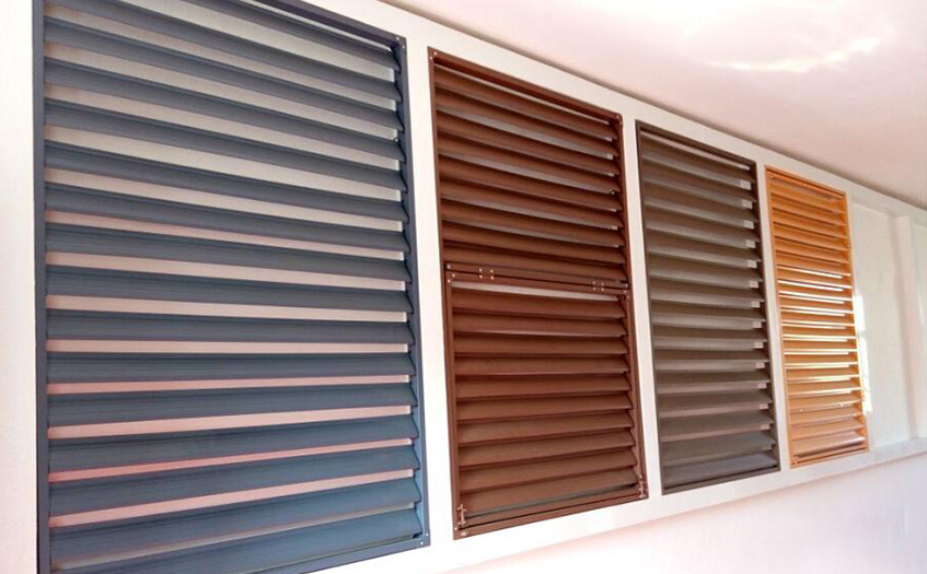 阳台空调外机百叶窗如何安装